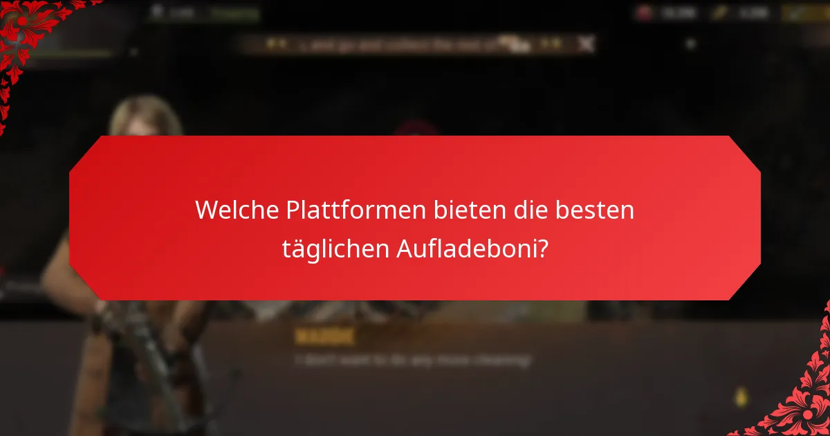 Wo können Spieler tägliche Aufladeboni finden?